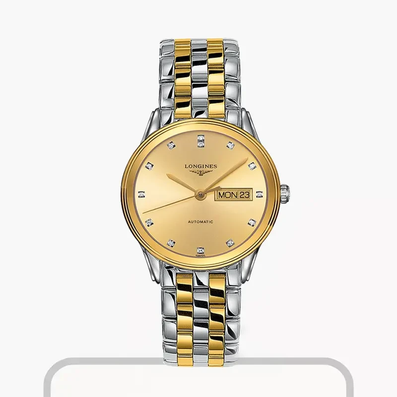 Longines Flagship Automatic Gold Dial Men's Watch | L4.899.3.37.7